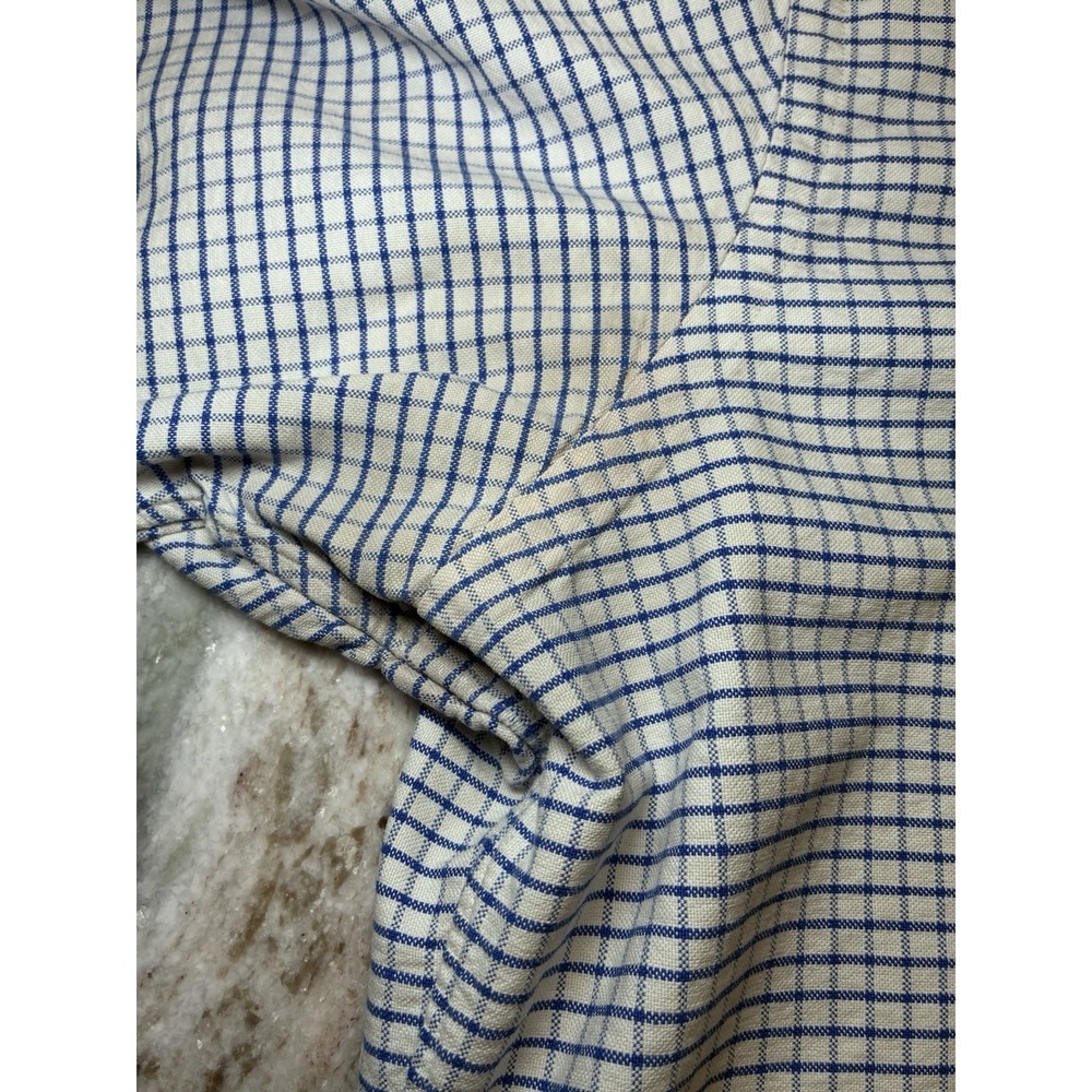 Ralph Lauren Mens Classic Fit Blue White Check Oxford Button Down Shirt Large - Picture 10 of 10
